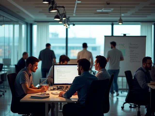 Solstice Mobile Team in Leicester Office